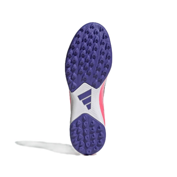 Adidas F50 Hyperfast Club Tf Tartan Shoes For Men, White&Purple