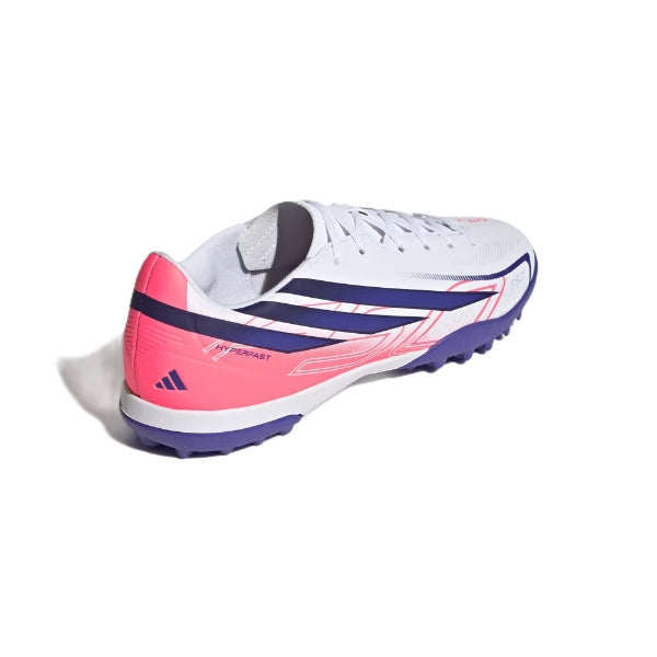 Adidas F50 Hyperfast Club Tf Tartan Shoes For Men, White&Purple