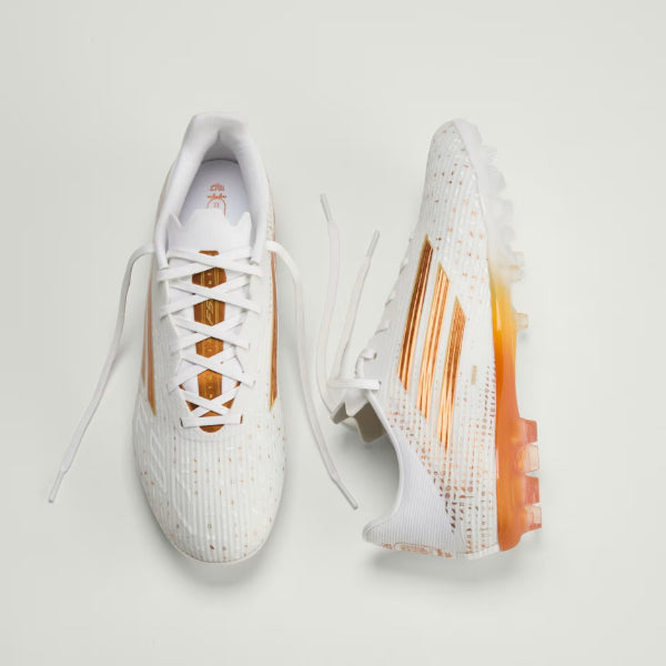 Adidas F50 League Fg/Mg Salah Fg Shoes For Men, White&Gold