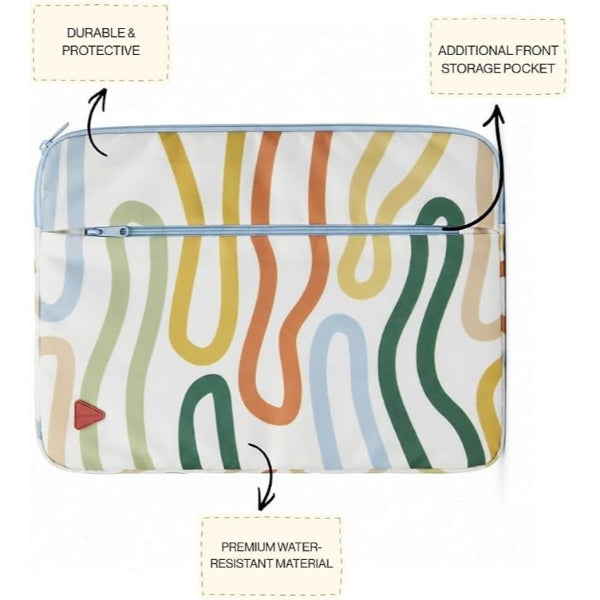 Sevenyears Laptop Sleeve 15.6, Spiral Colorful