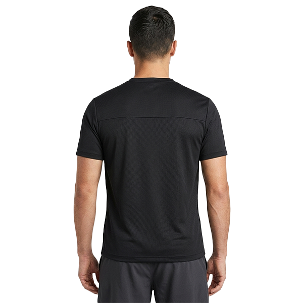Trainetic Fitness Ss T-Shirt For Men, Black&Black