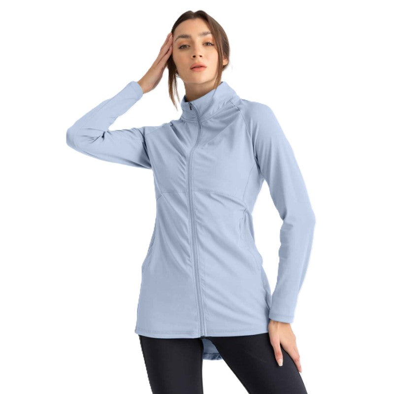 Libra Fitness Performance Jacket For Women, Dusty Blue