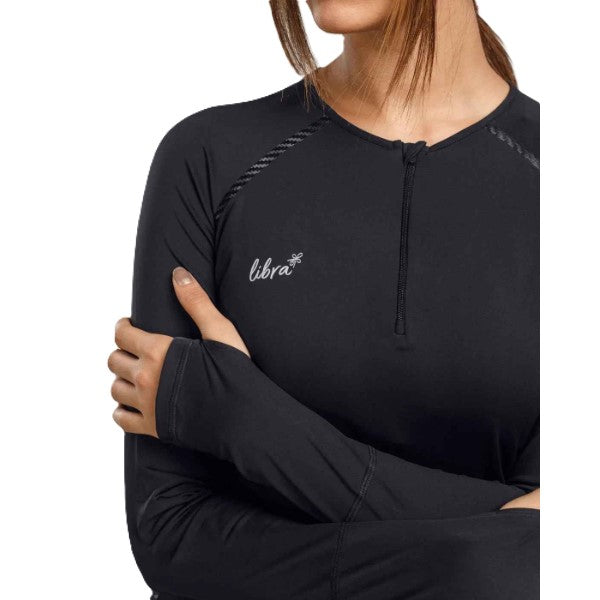 Libra Performance Long Sleeve Top For Women, Black