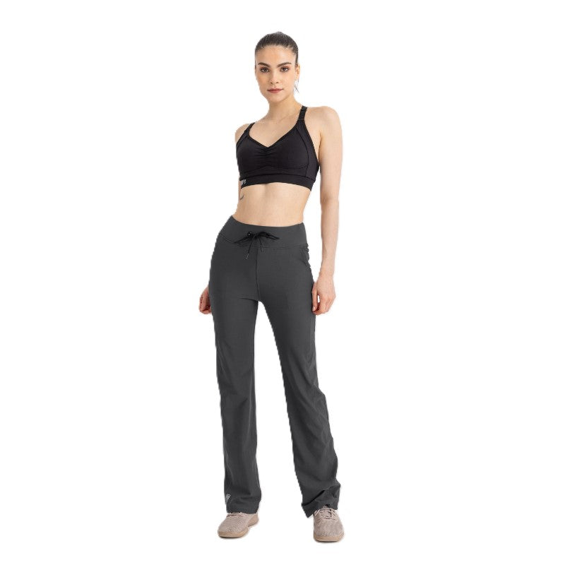Libra Straight Fitness Leggings For Women, Charcoal