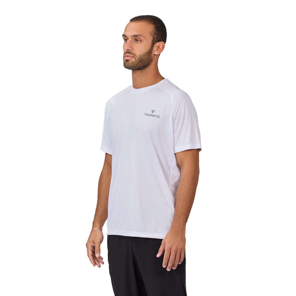 تيشيرت رياضي بأكمام قصيرة للرجال من تراينتيك سكويرز، أبيض