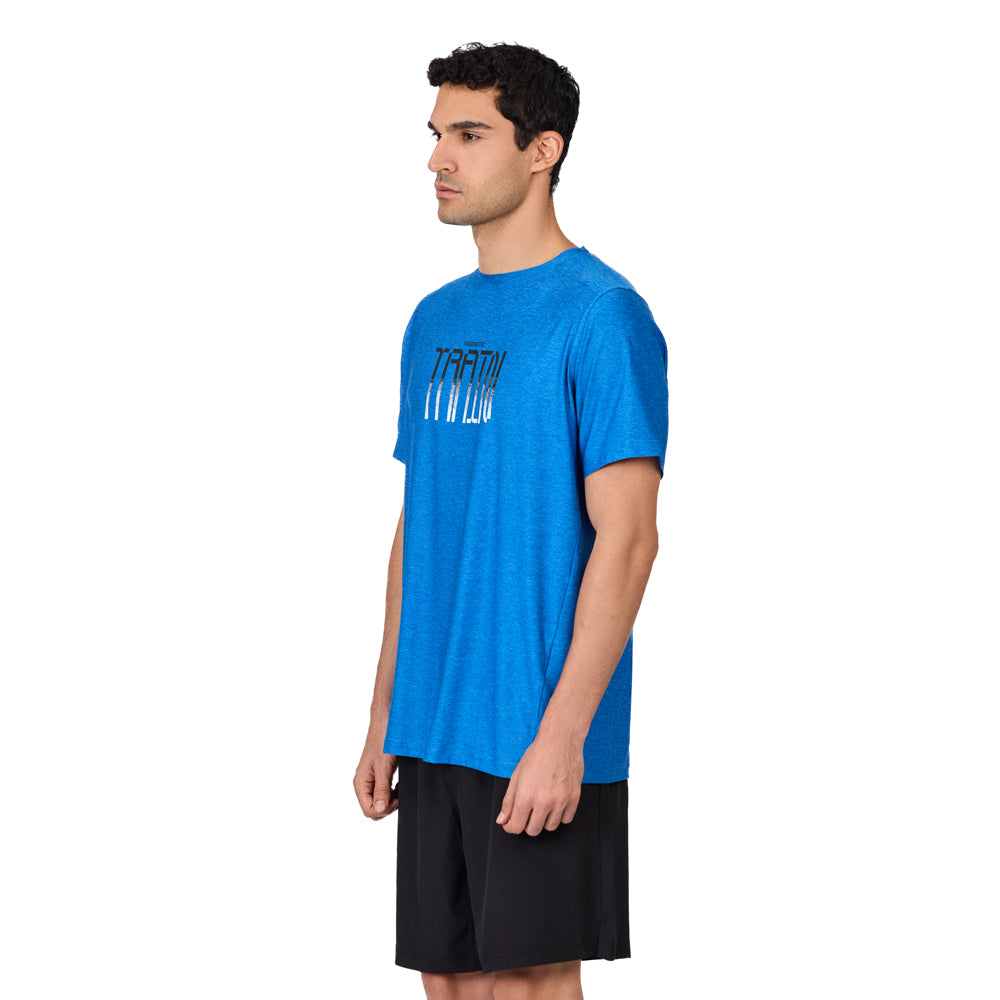 تيشيرت رياضي بأكمام قصيرة للرجال من تراينتيك، أزرق فاتح