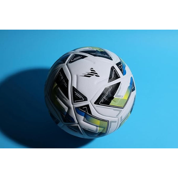 Tempo Ignite Pro Fifa Basic Football For Unisex, White&Blue&Yellow