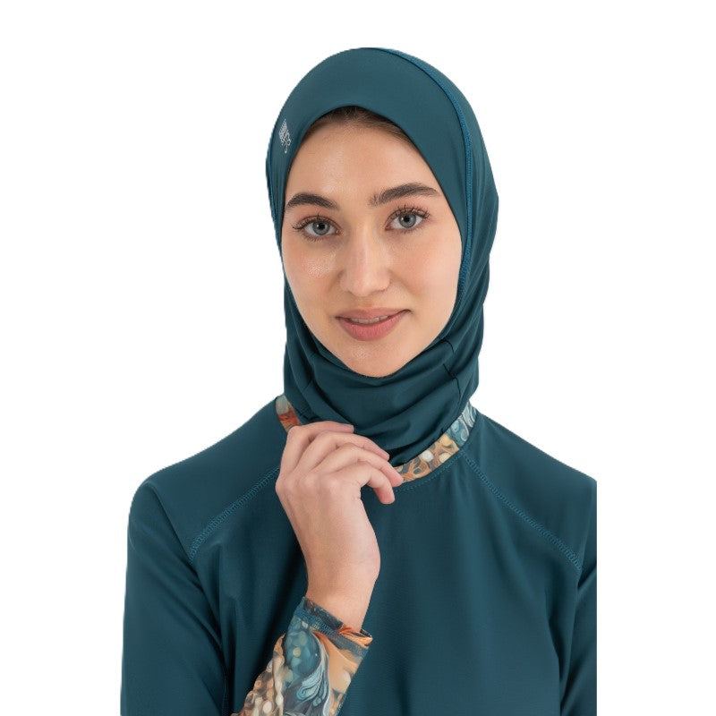 Libra Ultra-Fit Swim Hijab For Women, Deep Teal
