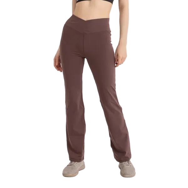 LIBRA V-FLARE LEGGINGS FOR WOMEN, DEEP MAHOGANY