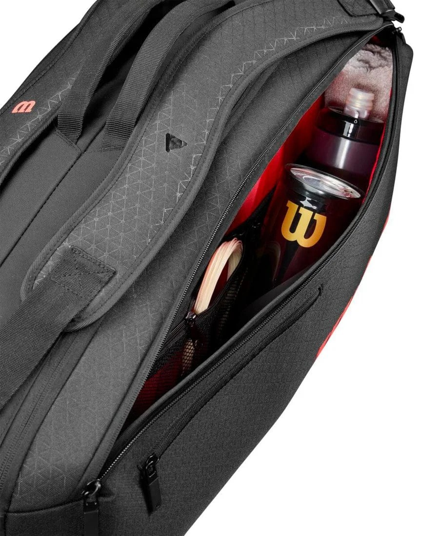 Wilson Clash V3 6Pk Racket Bag Black/Infrared