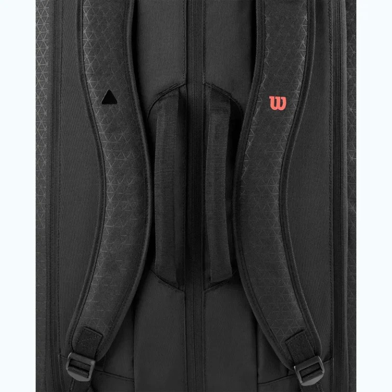 حقيبة مضارب ويلسون كلاش V3، 15 قطعة، أسود/أحمر