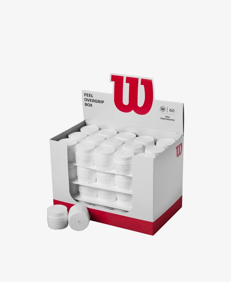 Wilson Pro Overgrip Perforated Box 60 White
