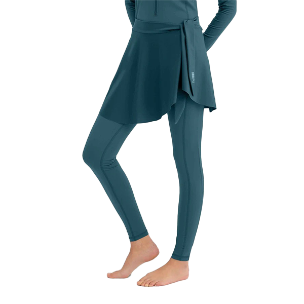 تنورة ليبرا ويف للنساء، لون أزرق مخضر غامق