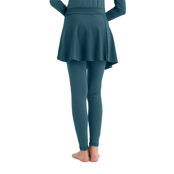 تنورة ليبرا ويف للنساء، لون أزرق مخضر غامق