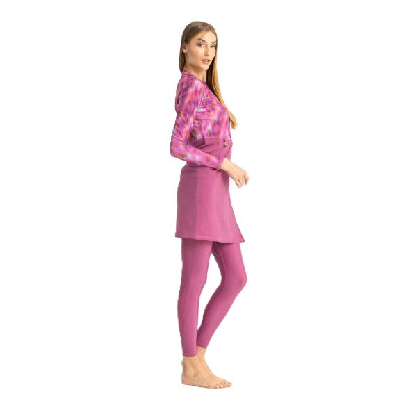 Libra Motion Wave Swim Top For Women, Pink Haze