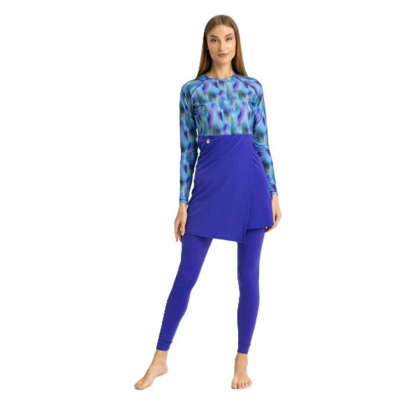 Libra Motion Wave Swim Top For Women, Blue Haze