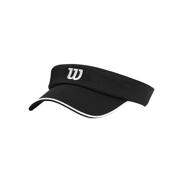 WILSON U CLASSIC VISOR, BLACK