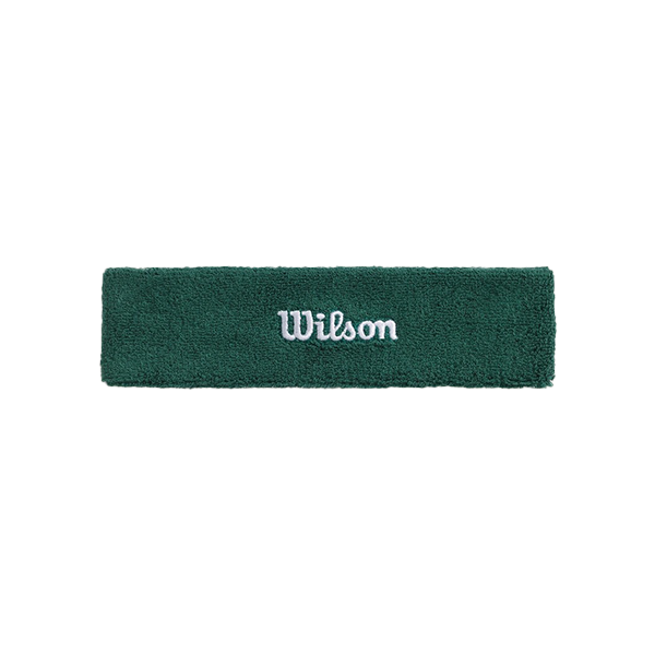WILSON U TERRY LOGO HEADBAND, FIELD GREEN