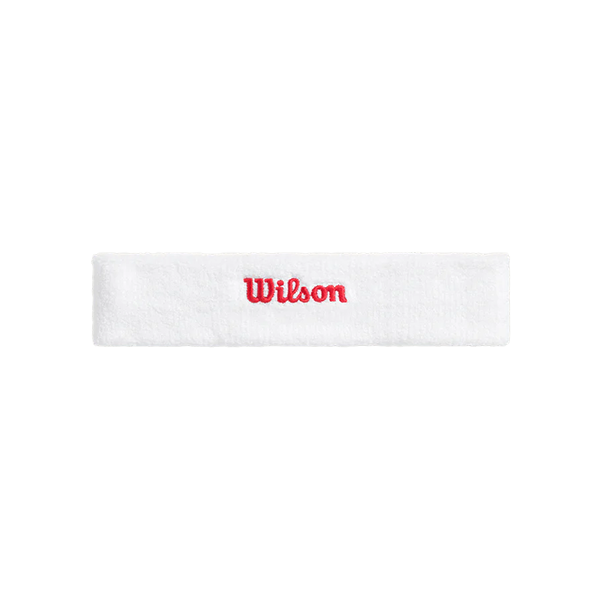 WILSON U TERRY LOGO HEADBAND BR, WHITE/INFRRD