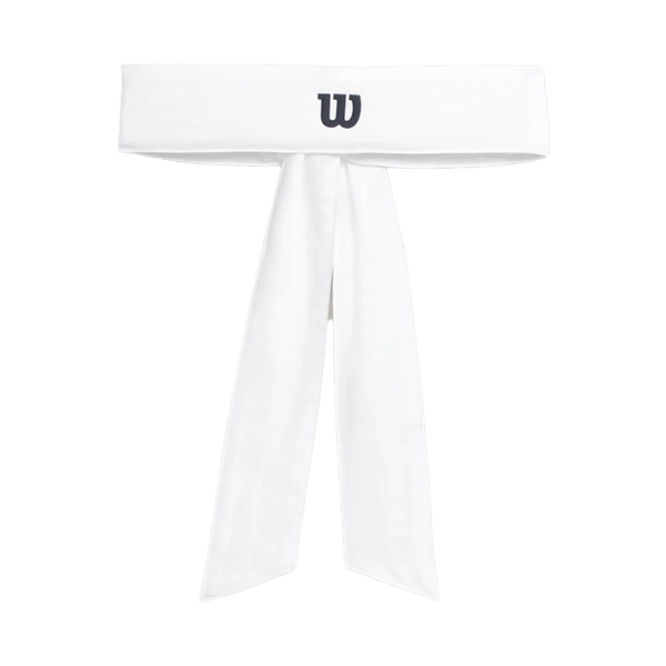 WILSON U TIE HEADBAND, BRIGHT WHITE