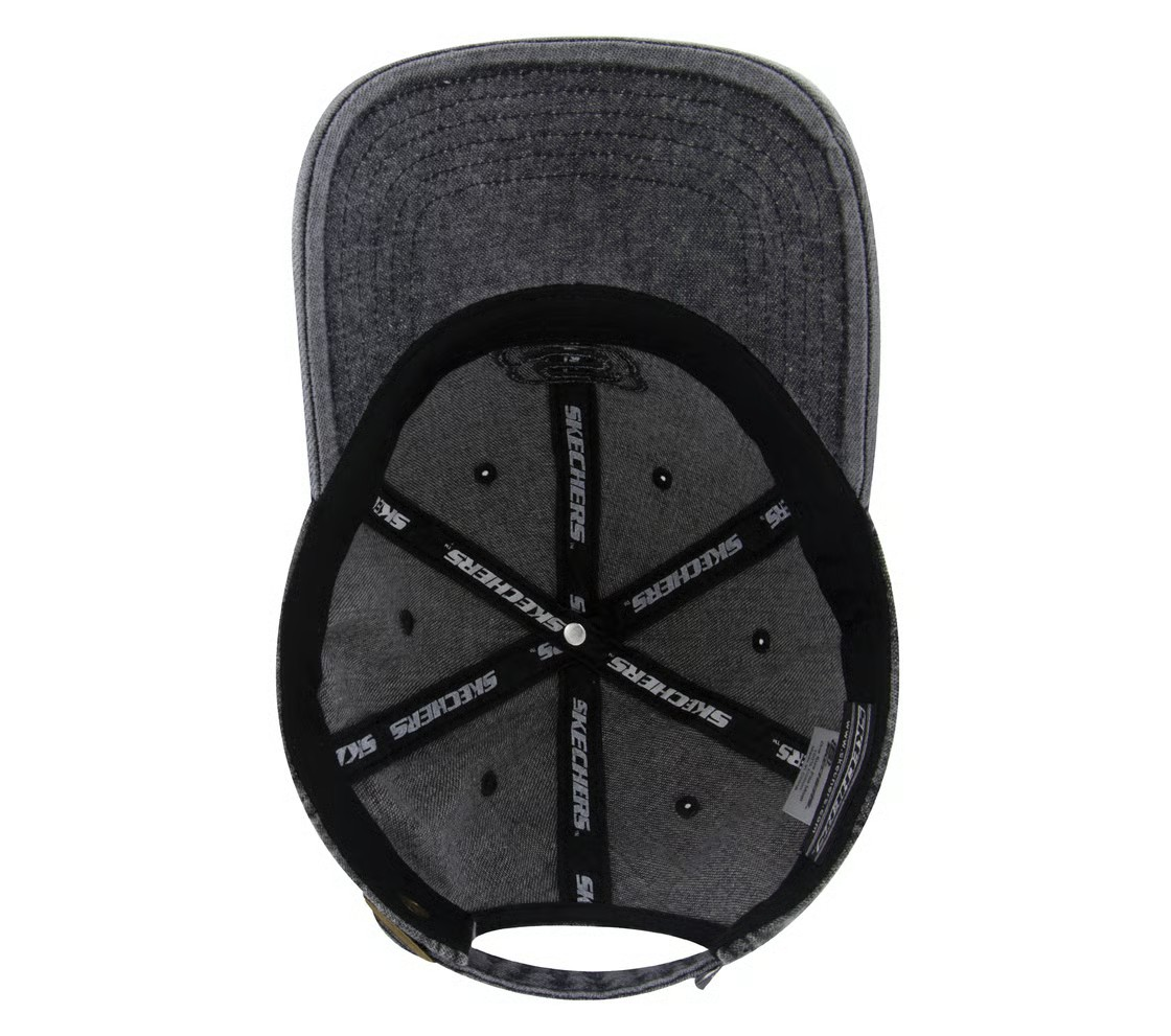 Skechers Denim Embroidered Skechers Hat Cap For Unisex