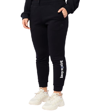 Anta Knit Track Casual Sweatpants For Women, Black