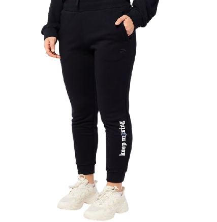 Anta Knit Track Casual SweatPants For Women, Black