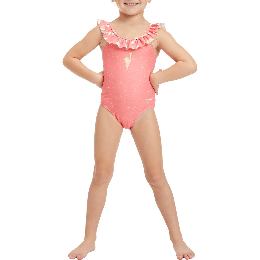 قطعة سباحة فاير فلاي للأطفال، وردي