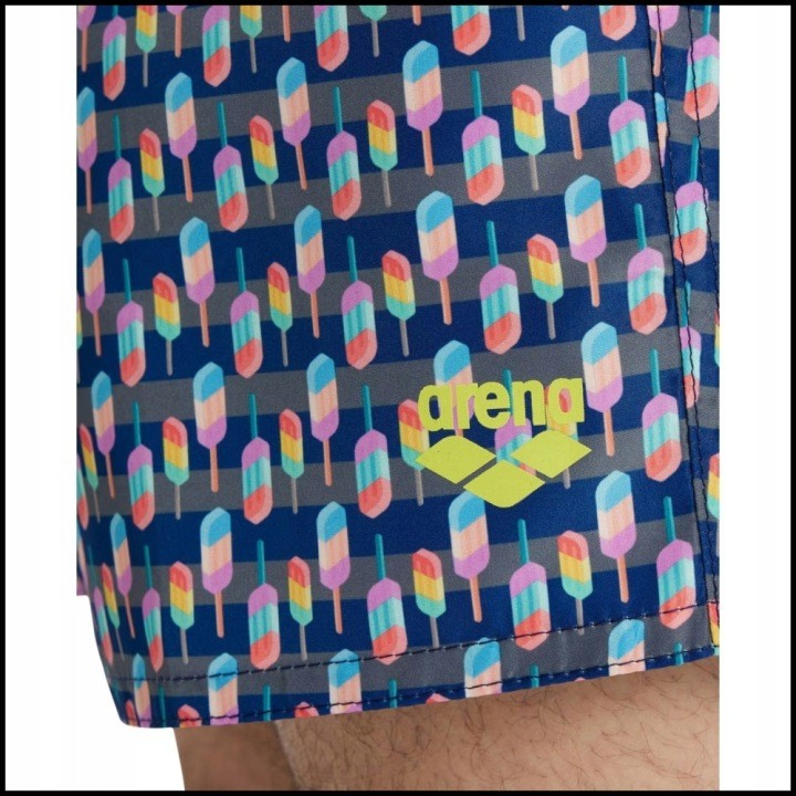 Arena Beach Swimming Short Allover For Men, Asphalt Multi