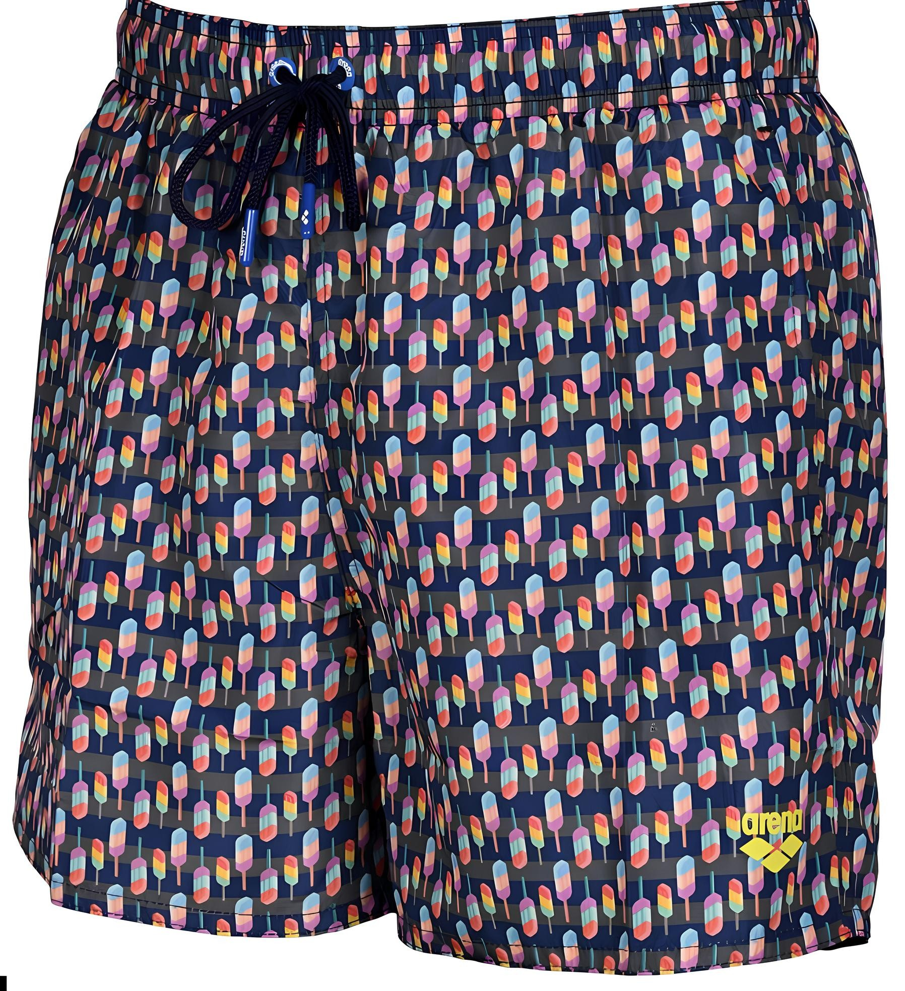 Arena Beach Swimming Short Allover For Men, Asphalt Multi