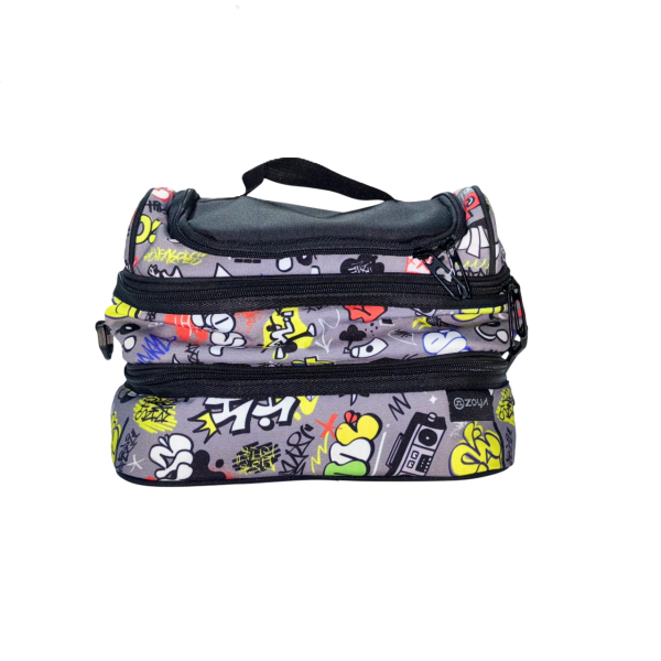 Zoya Lunch Bag 3 Levels Neon Fuchsia For Unisex