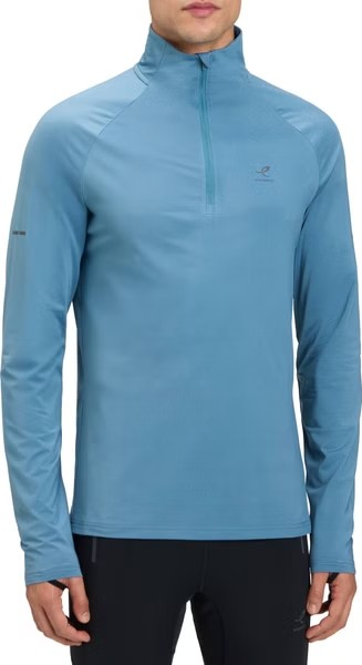 Energetics Carlo Ii M L/S Running T-Shirt For Men, Blue Dark