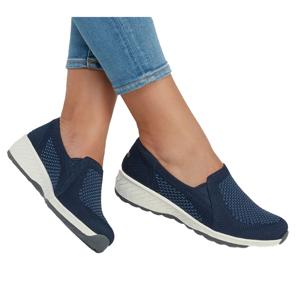 Skechers Up-Lifted New Rules Shoes For Women, Navy