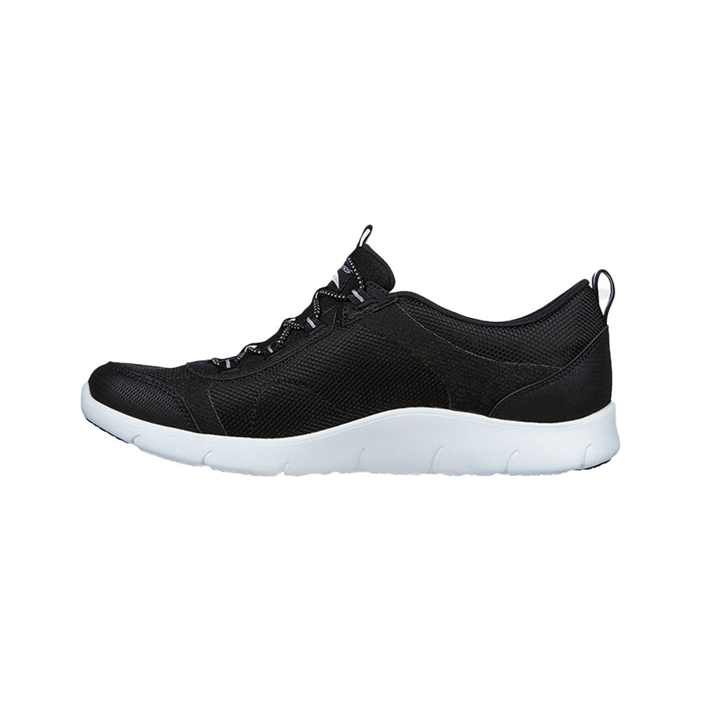 Skechers Lifestyle Arch Fit Refine Shoes For Women, Black & White