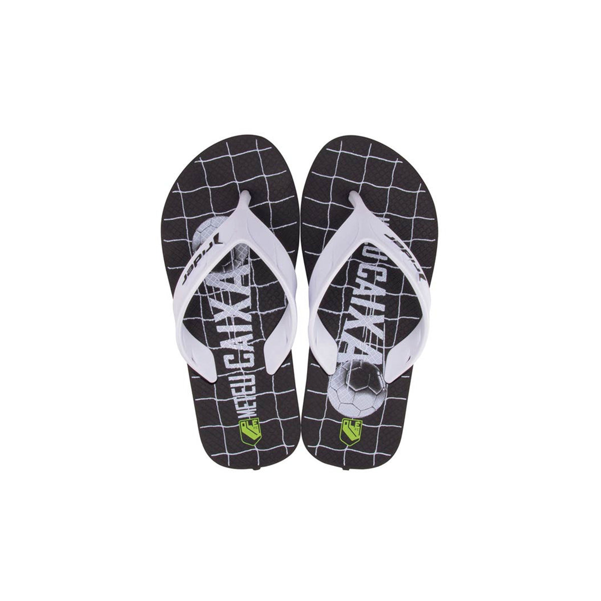 Rider Swimming Flip Flop For Kids, Black & White