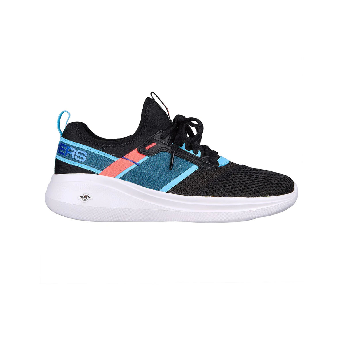 Skechers Go Run Fast Shoes For Women, Black Blue