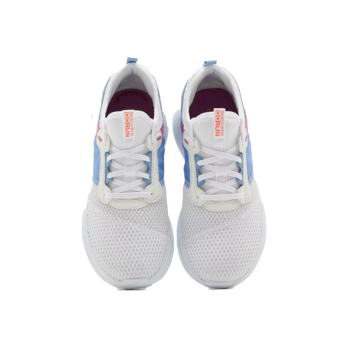 Skechers Go Run Fast Shoes For Women, White & Blue