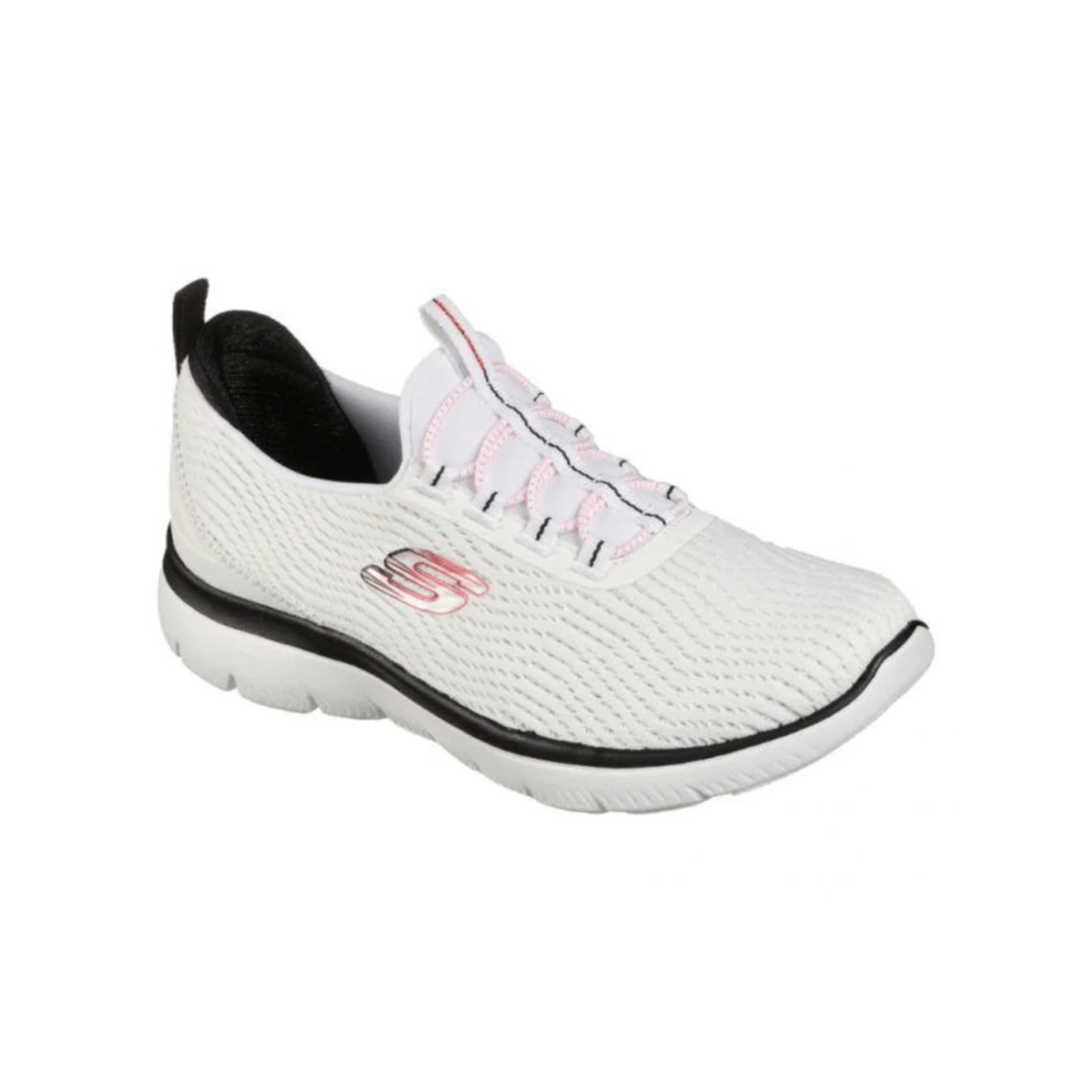 Skechers Summits Next Wave Shoes For Women, White & Black