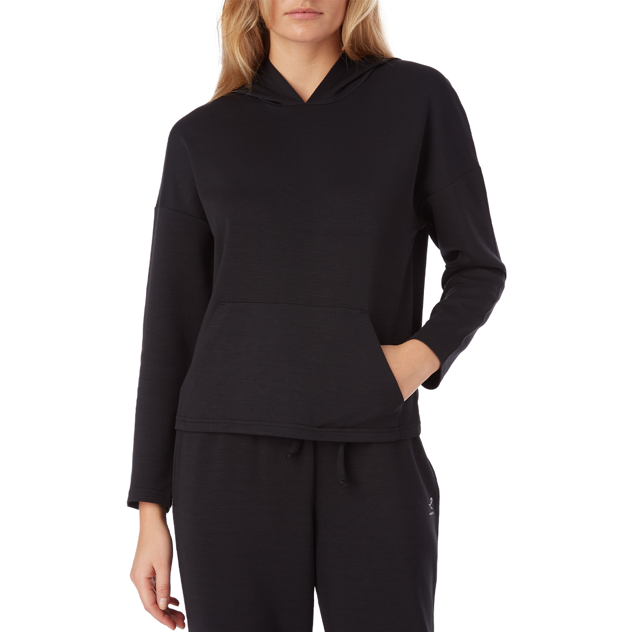 Energetics Oman Hooded Sweatshirt For Women, Dark Black