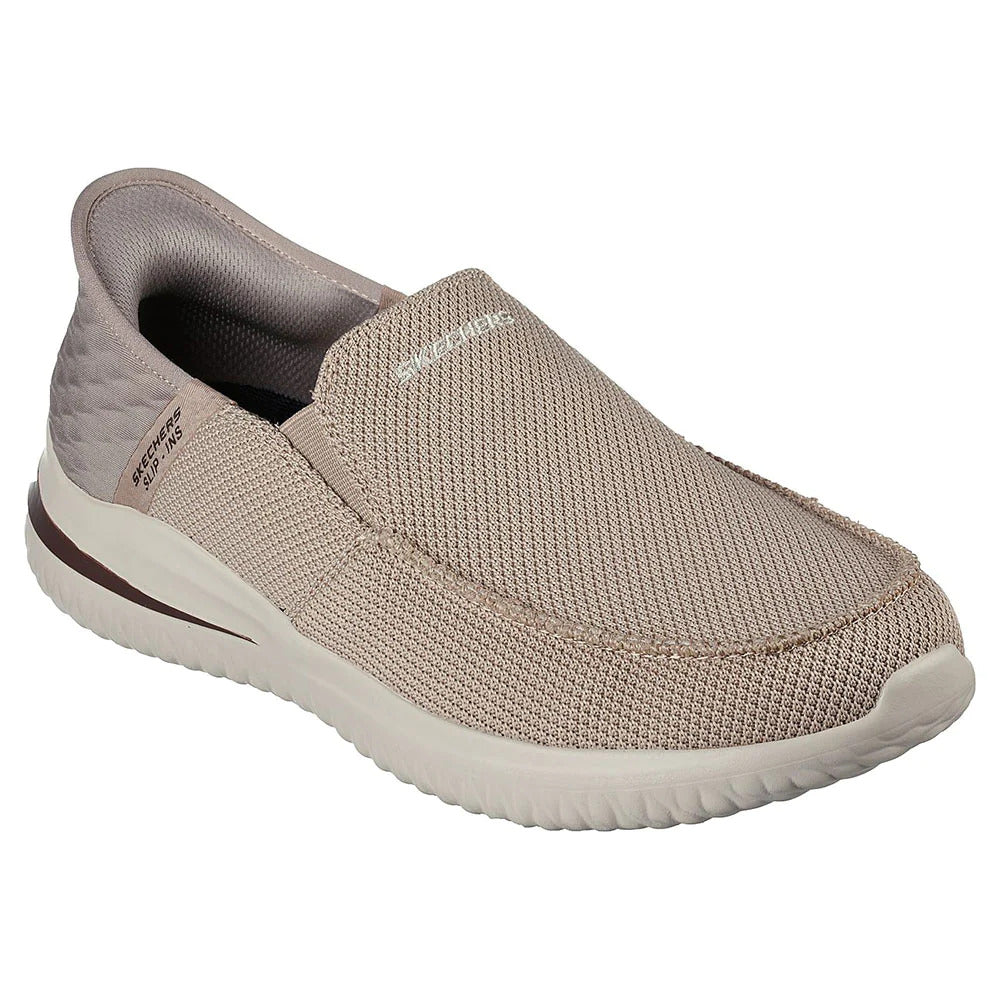 Skechers Slip-Ins Delson 3.0 Cabrino Lifestyle Shoes For Men, Beige
