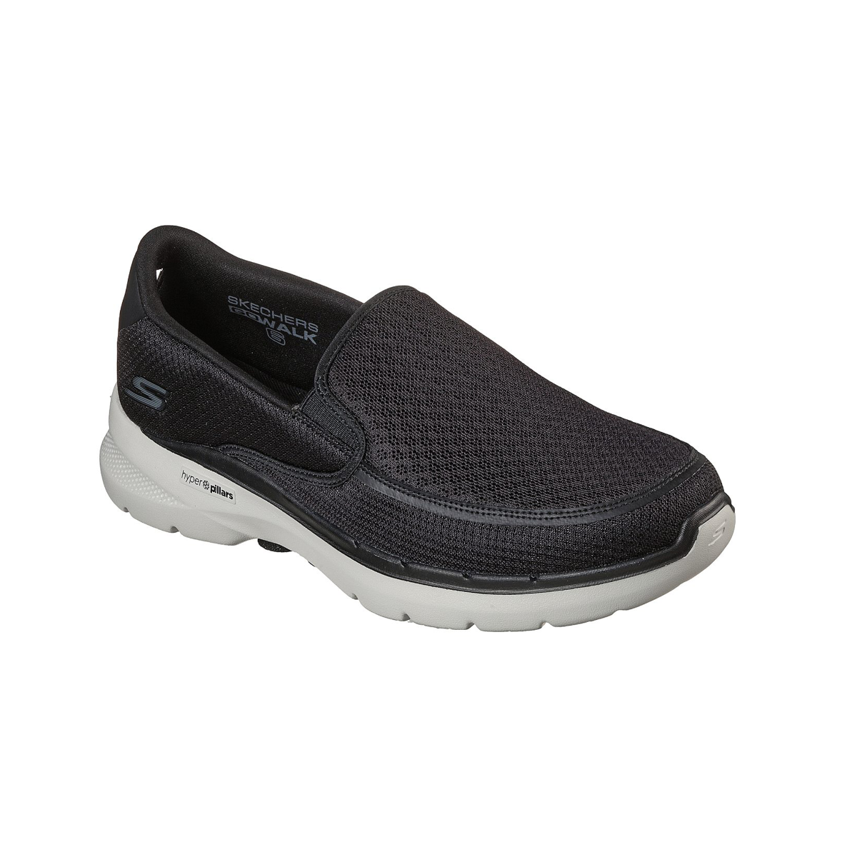 Skechers Go Walk 6 Orva Shoes For Men, Black & Grey