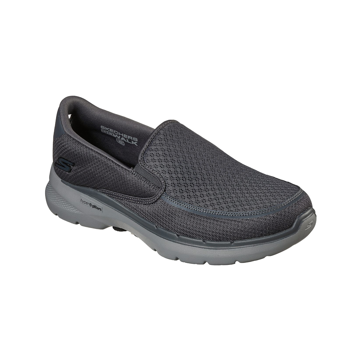 Skechers Go Walk 6 Orva Shoes For Men, Charcoal