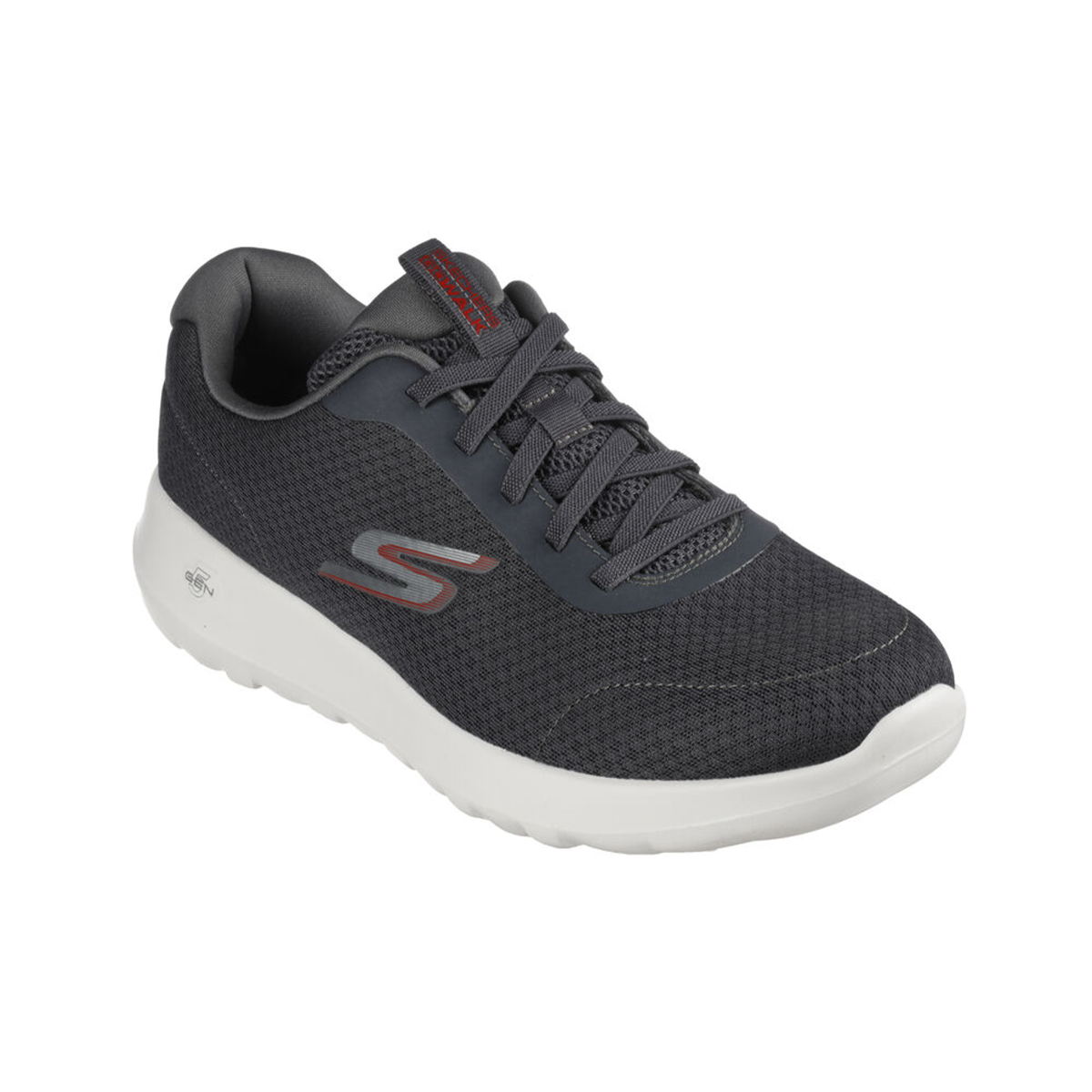 Skechers Go Walk Max Midshore Shoes For Men, Charcoal & Red