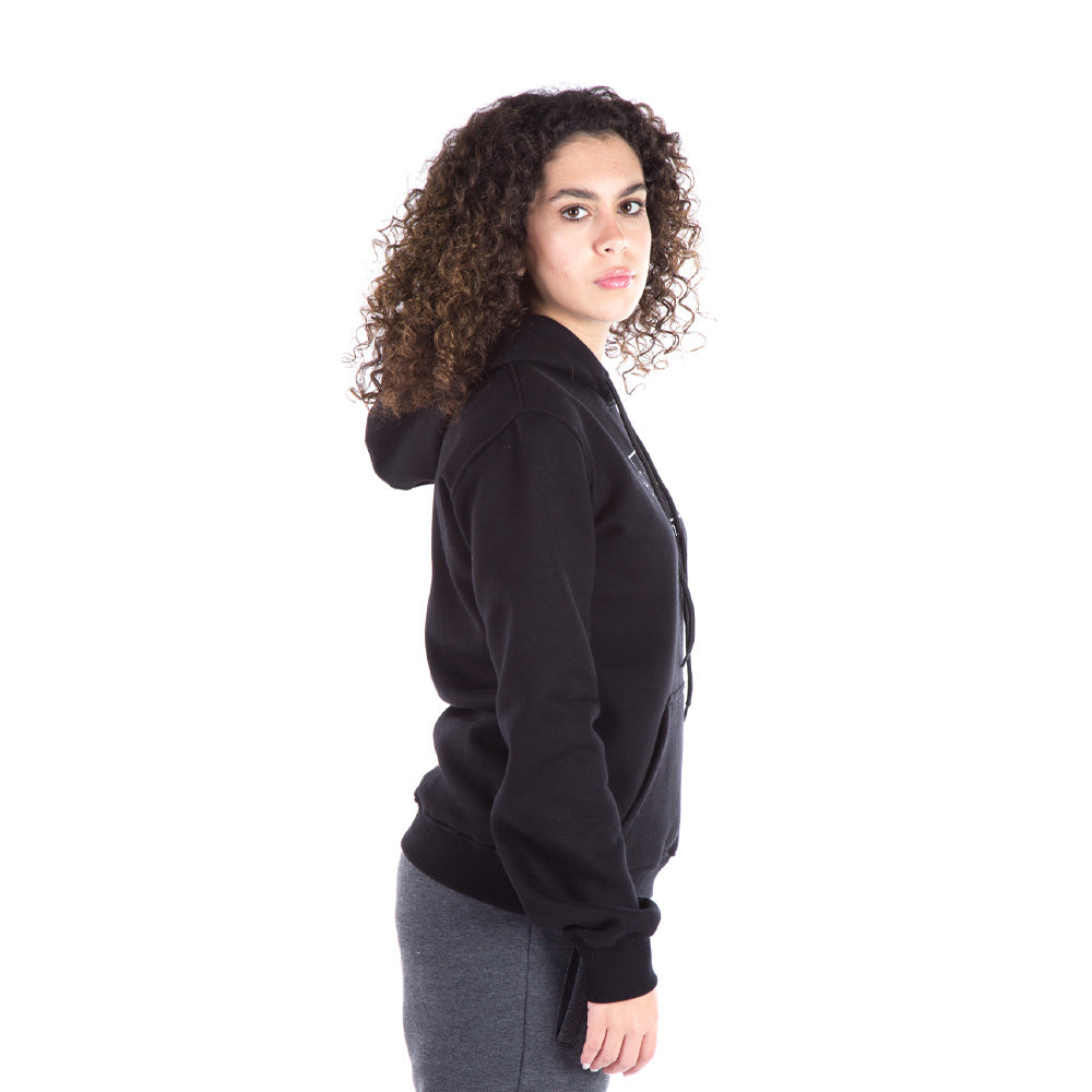 Energetics Hooded Sweatshirt For Women, Dark Black