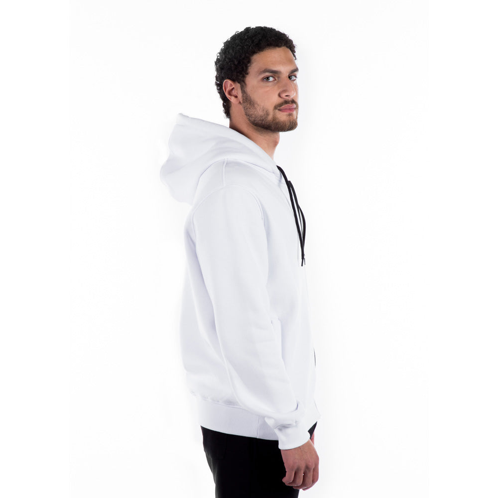 Energetics Hooded Sweatshirt with Fron Zipper For Men, White