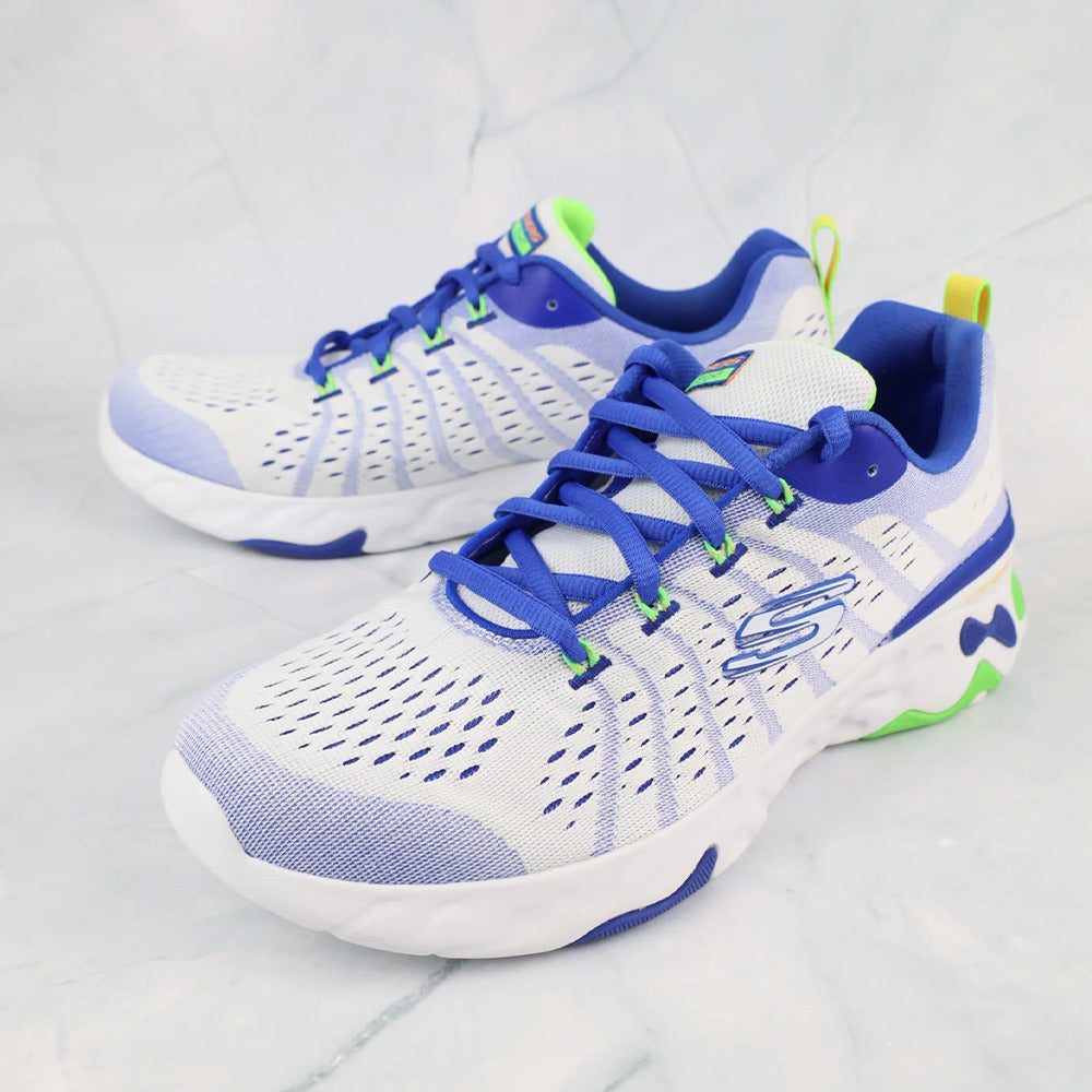 حذاء سكيتشرز إكليبس سبورتس لايف ستايل للرجال، باللونين الأبيض والأرجواني