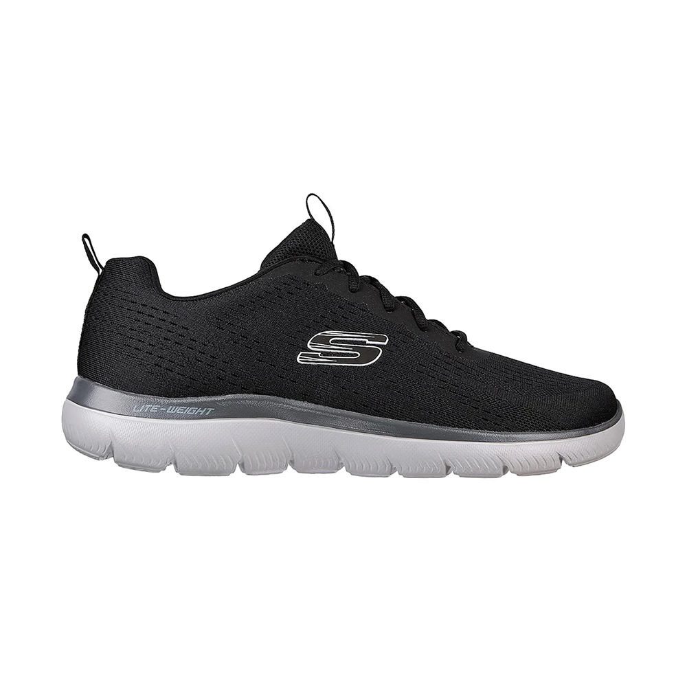 Skechers Summits Sports Lifestyle Shoes For Men, Charcoal Black