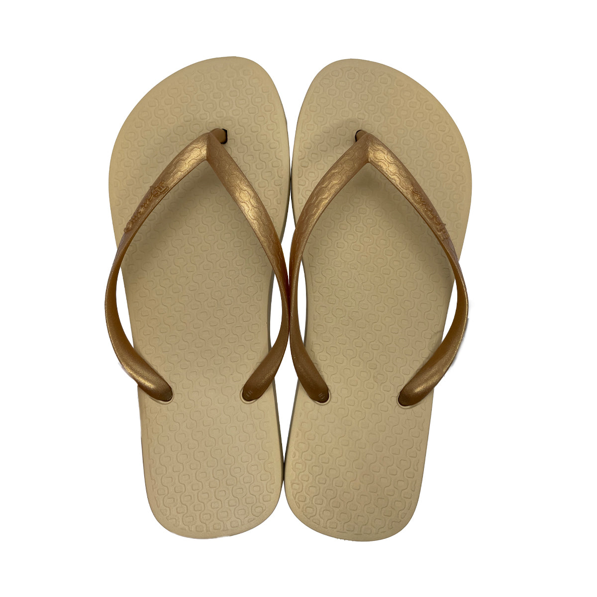 Ipanema Flip-Flops For Women, Beige & Gold