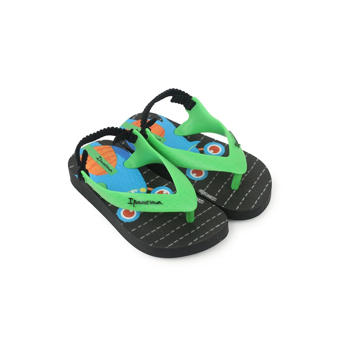 Ipanema Swimming Sandal For Kids, Black & Green