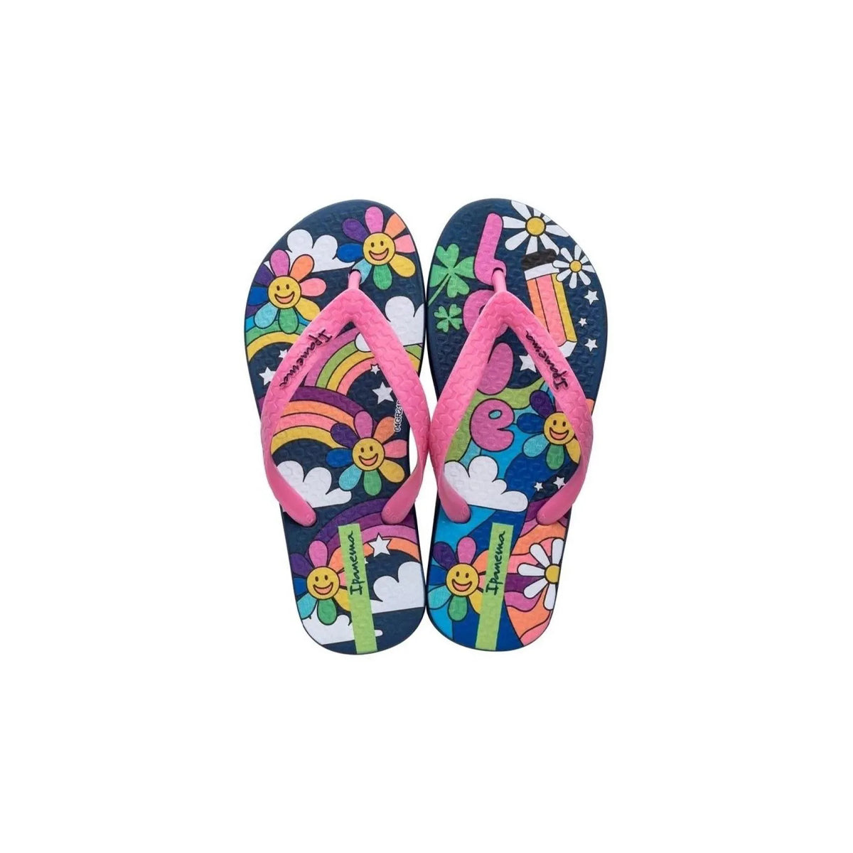 Ipanema Swimming Flip Flop For Kids, Blue & Pink